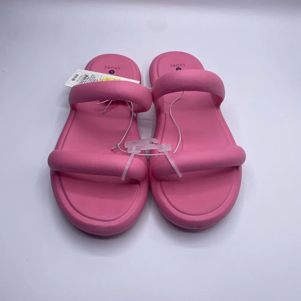 Shade & Shore Women’s Ellen Footbed Sandal Pink NWT - Picture 3 of 5